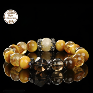 China Taoism Longhu Mountain Day-by-Day Natural Crystal Bracelet Portable Small Treasure Chest