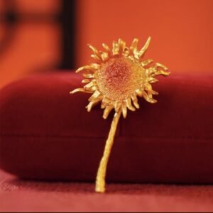 Winning the First Place, Growing Towards the Sun, Sunflower Brooch for a Friend