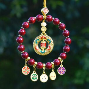 "Safe Travels, Prosperity, and Good Fortune" Car Hanging Ornament