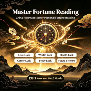 A Taoist master from one of China's famous mountains forecasts your fortune for the next three months.